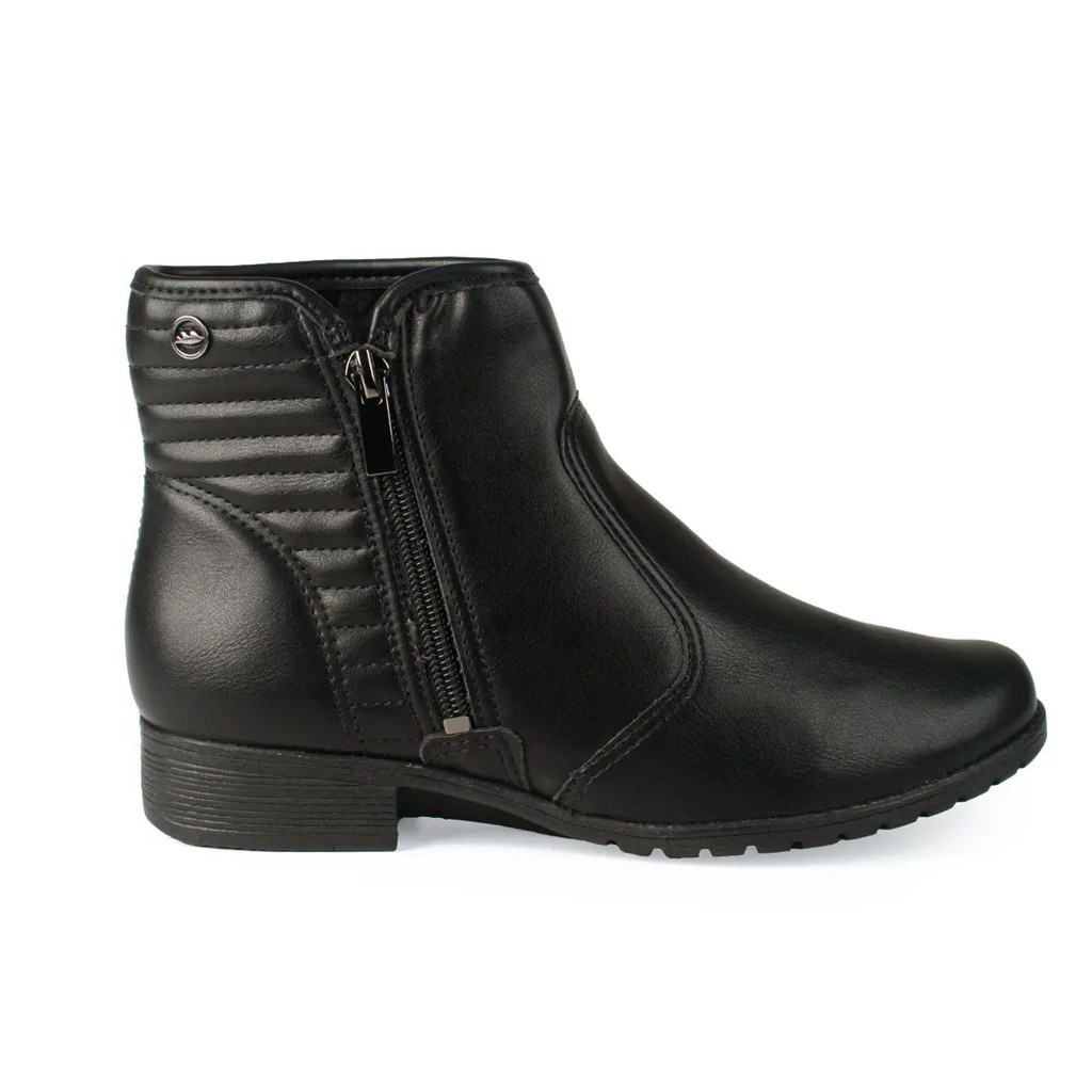 Bota Feminina Dakota Ankle Boot Salto Baixo Cano Curto DA922 Preto