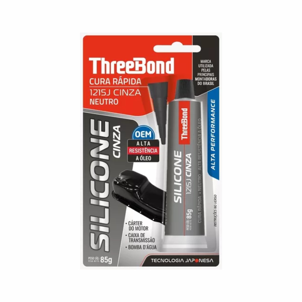 SILICONE CINZA NEUTRO DE ALTA PERFORMANCE -60º A 200º 85GR