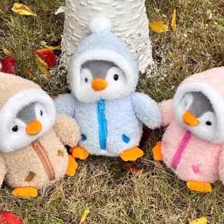 25cm Pinguim Bonito Com Chapéu Brinquedo De Pelúcia Boneca Macio Animal Dos Desenhos Animados Brinquedos Travesseiro Par