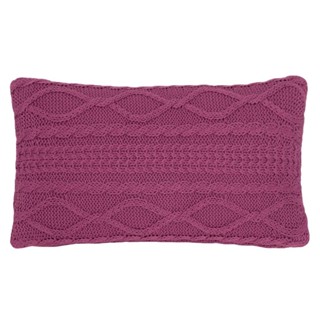 Almofada Tricot Lou 30x50 cor Rosa Rouge em Oferta na Shopee