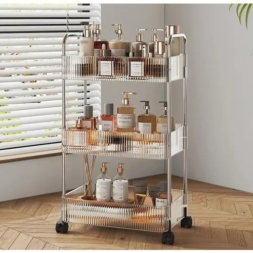 Carrinho Mesa Organizador multiuso Auxiliar 4 Andares de Bandeja para Maquiagem Estética Salão Porta Objetos em Oferta na Shopee