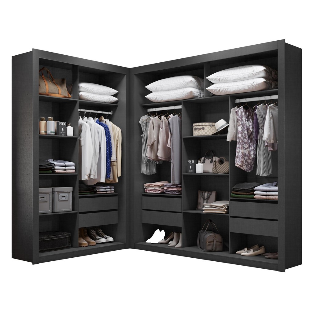 Closet Modulado 6 gavetas 100% MDF Amoudi Móveis