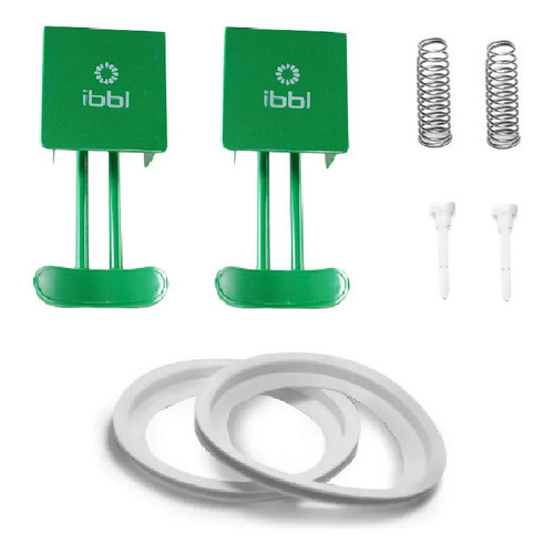 Kit Torneira Verde + Aneis + Bicos + Pinos + Molas IBBL Refresqueira