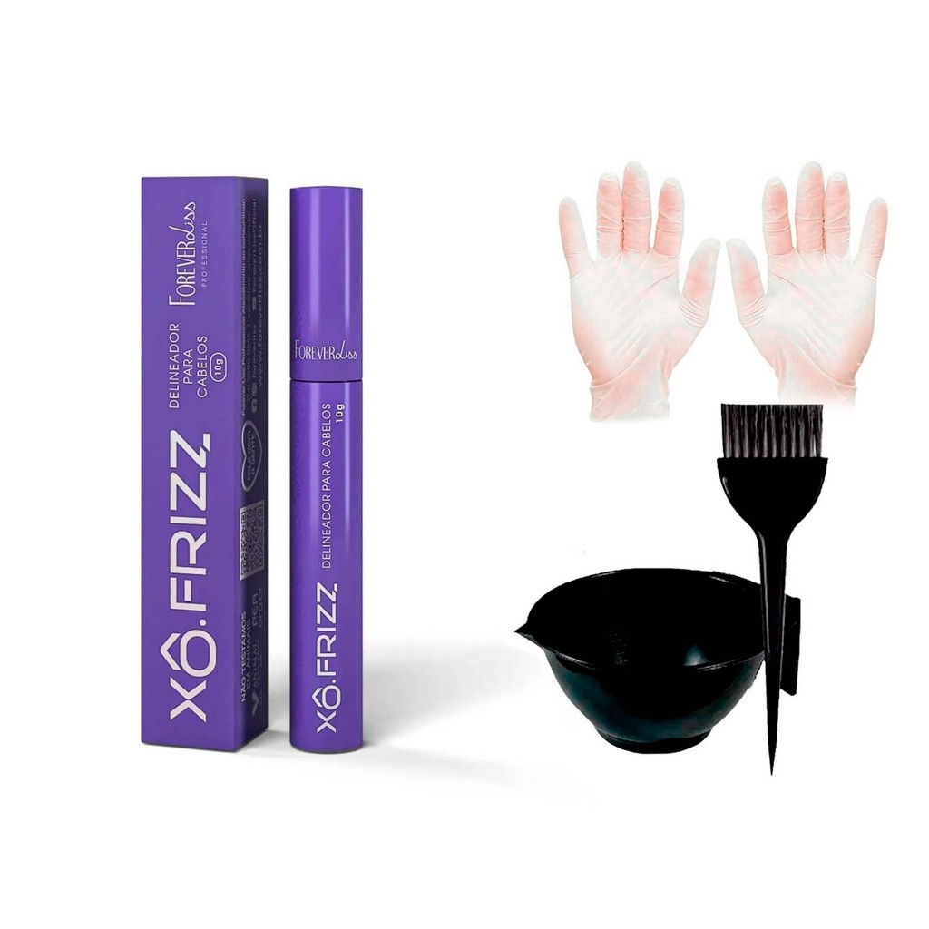 Xô Frizz Reduz Frizz Forever Liss 10g +Cumbuca e Luvas