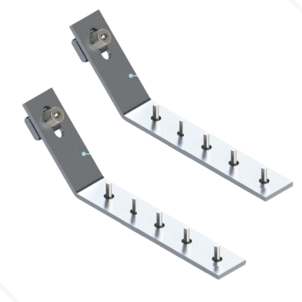 Suporte De Fixação Em Telhas Tipo Kalhetão Canaletão 08 pcs