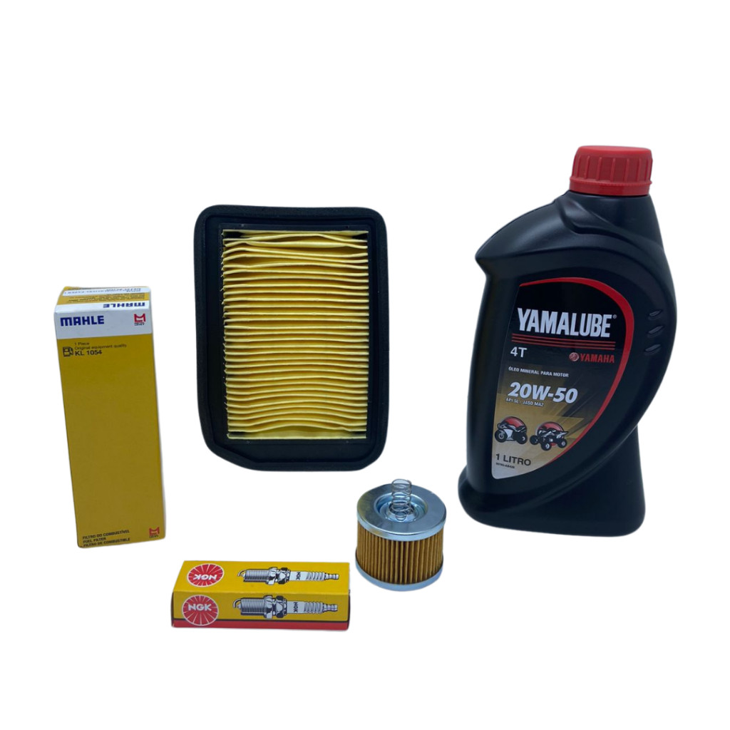 KIT REVISÃO FAZER 150  CROSSER 150 FILTROS/VELA/OLEO YAMALUBE 20W50