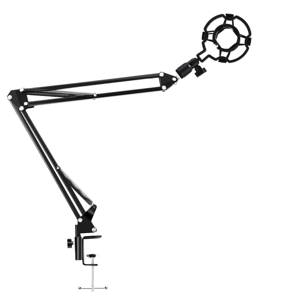 Suporte, Pedestal Articulado c/ Shock Mount p/ Microfone C1, AT2020, BM800