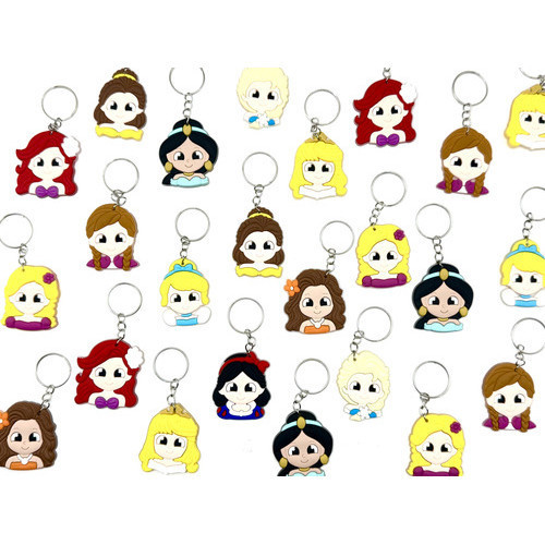 Princesas Lembrancinha 10un Chaveiro Emborrachado Lindo Mimo lindo