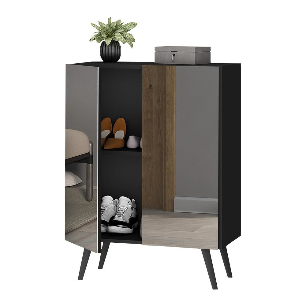 Sapateira 2 Portas Retrô com Espelho Nina Multimóveis V6012 em Oferta na Shopee