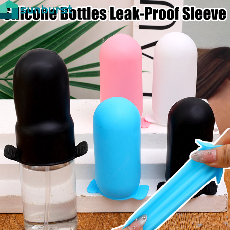 Manga Para Garrafas À Prova De Vazamentos De Silicone De 1/3 Unidades-Capa Universal Loção De Shampoo-Recipiente De Viag em Oferta na Shopee