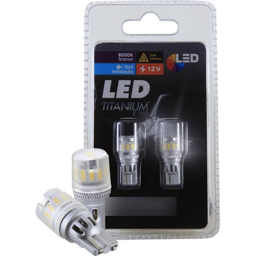 LAMPADA LED T10 TITANIUM SHOCKLIGHT 12V BRANCO CANBUS