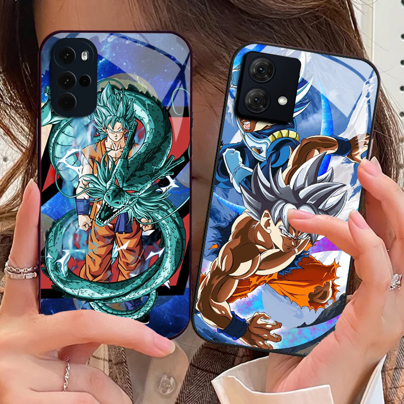 dragon ball z goku 03 Capa De Telefone De Vidro Temperado Para Motorola Moto G14 G24 Power G34 G54 G64 G84 G85 G34 G Pla