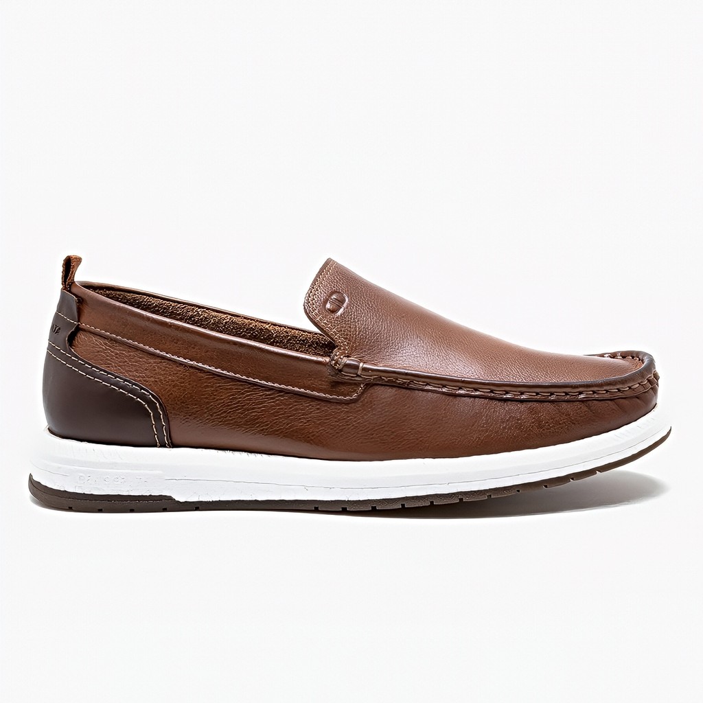 Mocassim Democrata Easy Flop Pulse Couro Masculino Original - Men Shoes