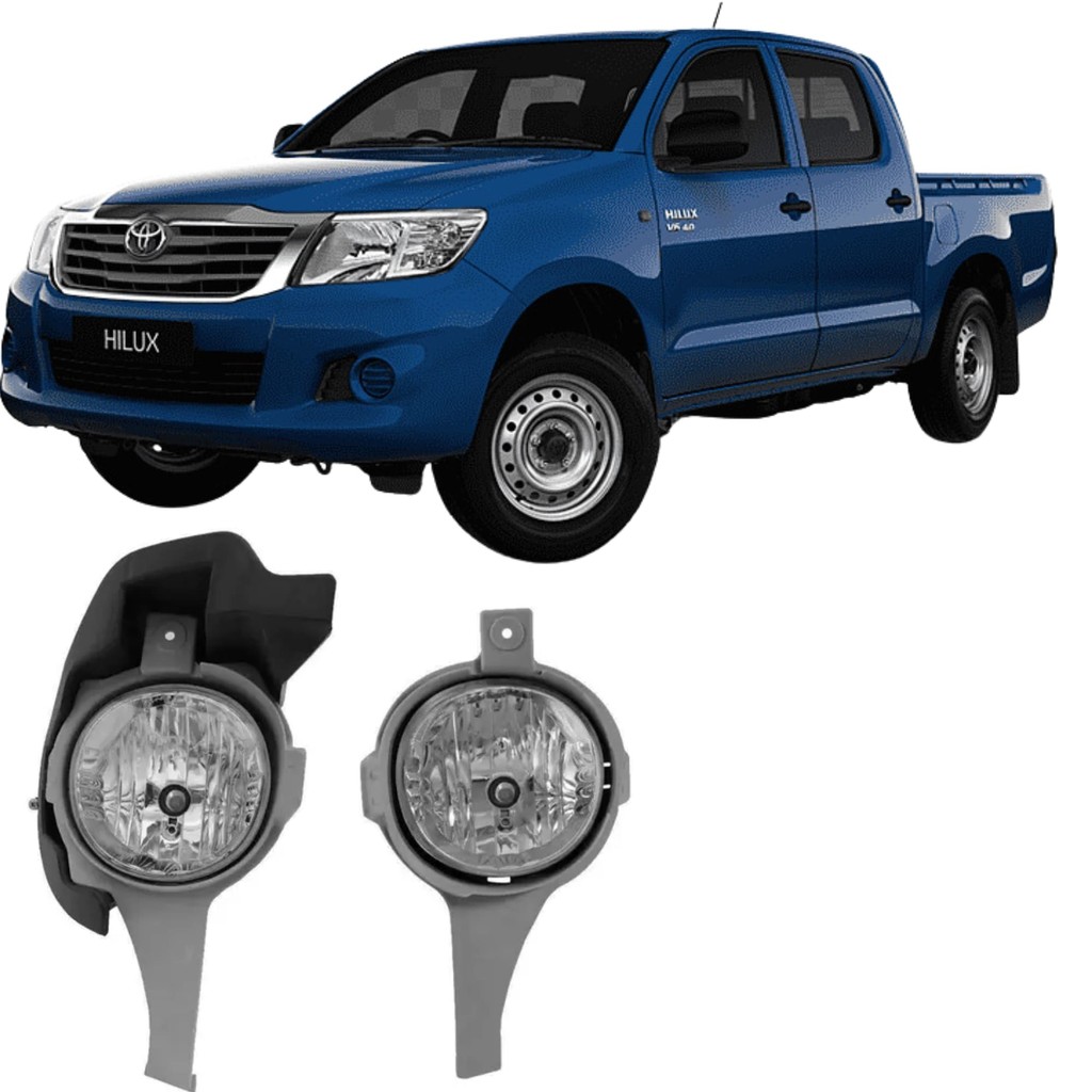 Kit Farol de Milha Hilux 05/08 Botão Modelo Original Encaixe da Lâmpada HB4  Suits - STS506TA