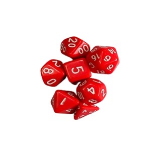 7 Dados RPG Central Dice Opaco Cores