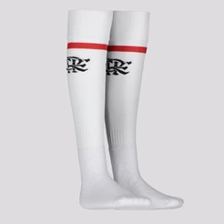 Meião Flamengo Juvenil Branco e Vermelho