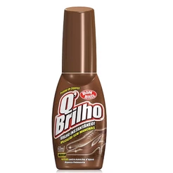 Cera Líquida para Sapatos Marrom QBrilho 60ml