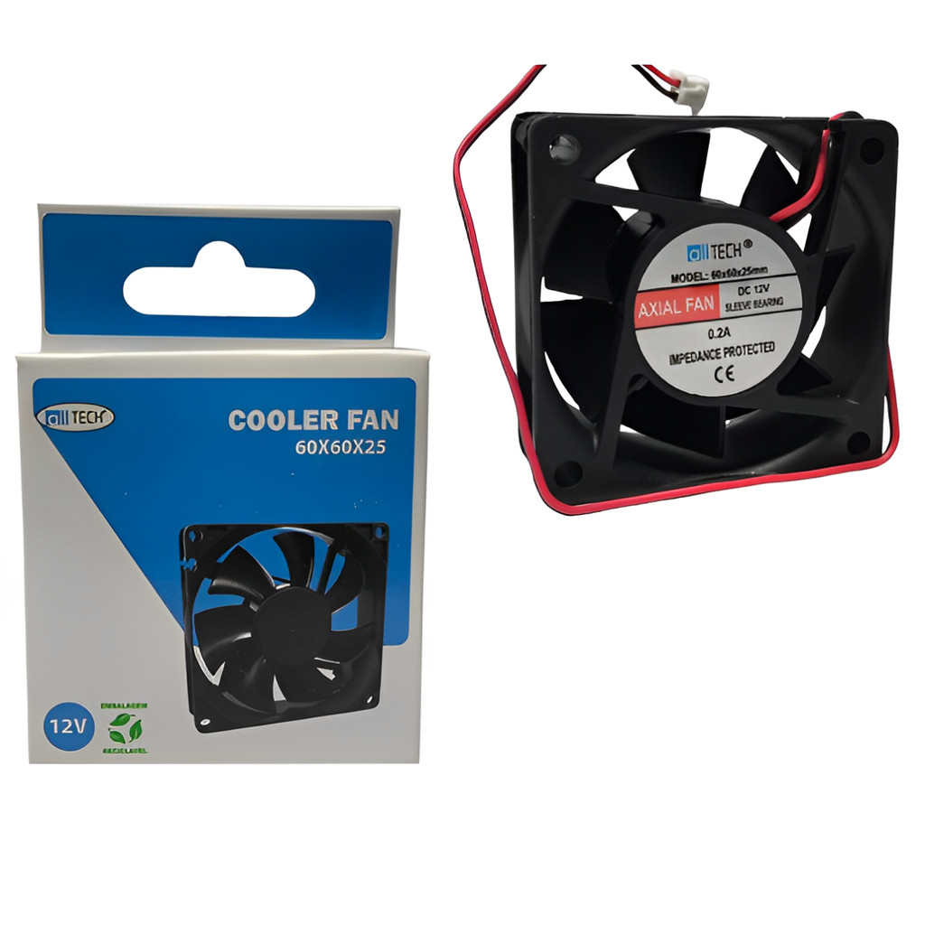 06 Peças Cooler Ventoinha  60x60x25mm 12v 60mm 25mm