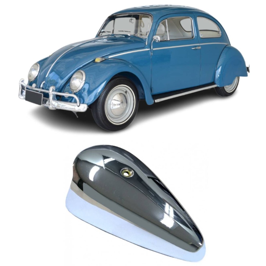 Capa Pisca Cromado Metal Fusca 1965 1966 a 1970 em Oferta na Shopee