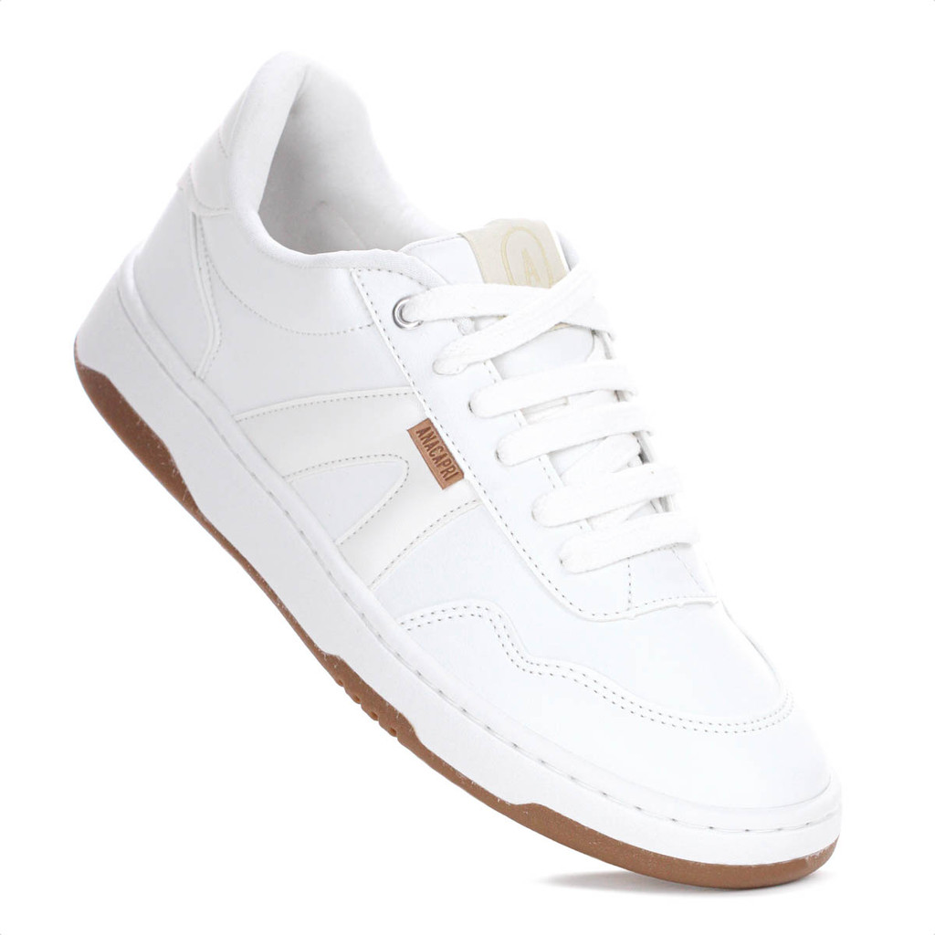 Tênis Anacapri AC1119 Branco e Creme – Feminino