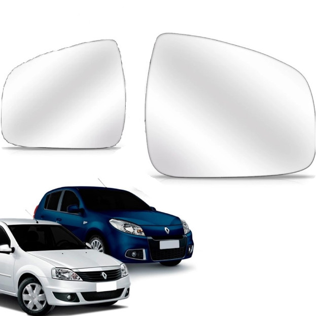 Lente Refil Retrovisor Logan Sandero 09 10 11 12 13