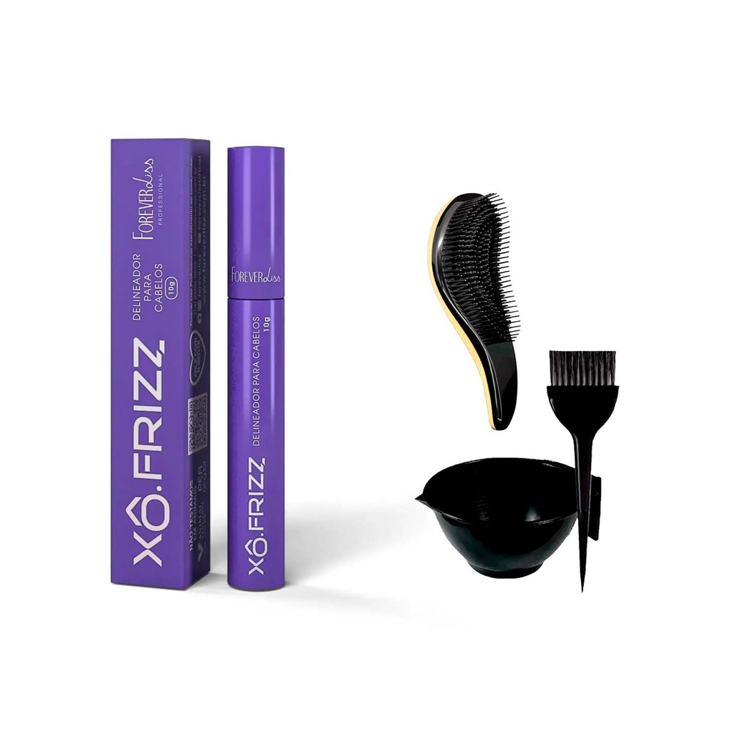 Delineador Capilar Tira Frizz Forever Liss +Cumbuca/Escova