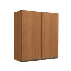 Armário Aéreo Cozinha 80 Cm Mônica 2 Portas Canela - Kappesberg