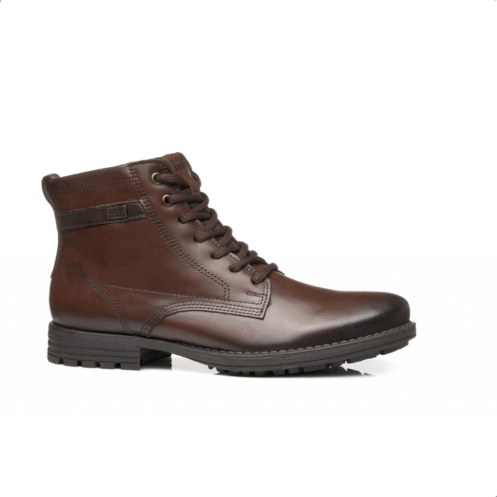 Bota Cortuno Pegada Masculina Em Couro 180732 Tratorada em Oferta na Shopee