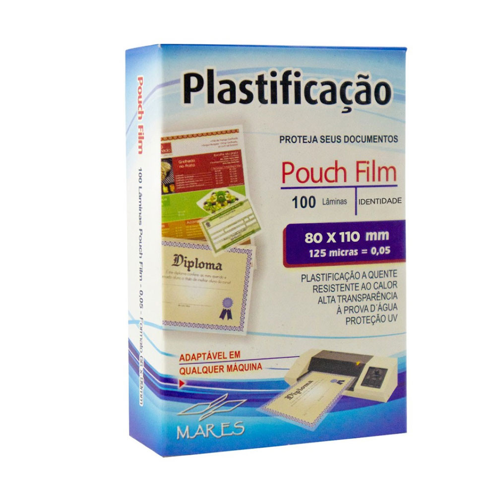 Pouch Film PIS/CIC 80x110 0.05 com 100 unidades Mares em Oferta na Shopee
