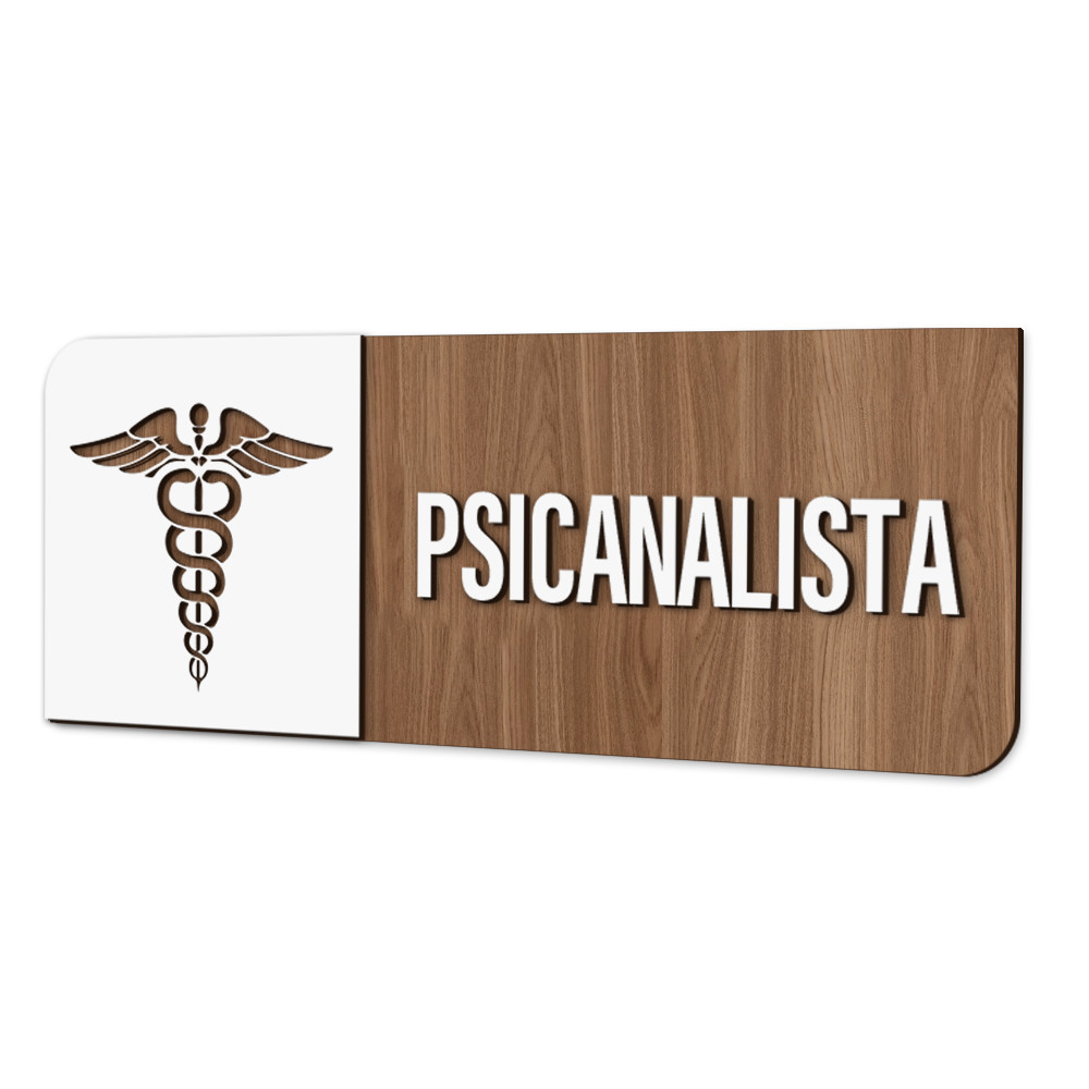Placa de Sinalização Indicativa - Psicanalista em Oferta na Shopee