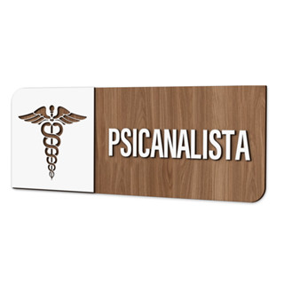 Placa de Sinalização Indicativa - Psicanalista em Oferta na Shopee