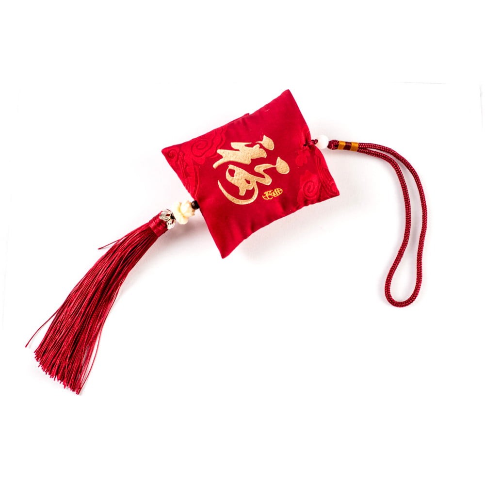 Chaveiro Omamori Amuleto Kanji Sorte Pendulo Oriental