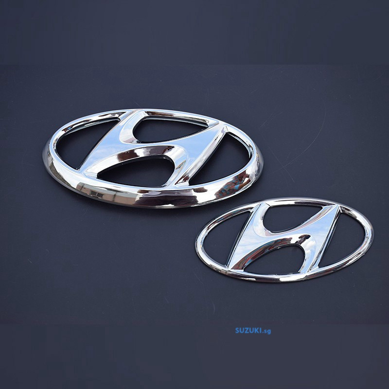 Reequipamento Logotipo Personalizado Do Volante Dianteiro Traseiro Para Emblema Hyundai