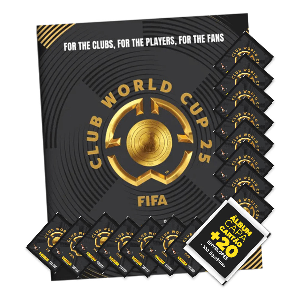 Álbum FIFA Club World Cup 2025 Capa Mole + 20 envelopes (100 Figurinhas) - Mundial de Clubes em Oferta na Shopee