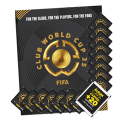 Álbum FIFA Club World Cup 2025 Capa Mole + 20 envelopes (100 Figurinhas) - Mundial de Clubes
