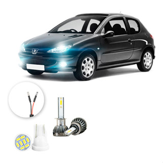 Ultra Led Nano 22000lm Peugeot 206 2004-2008 Farol Milha em Oferta na Shopee