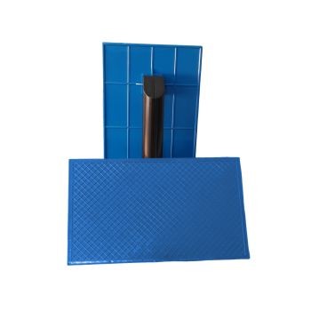 Desempenadeira corrugada Azul
