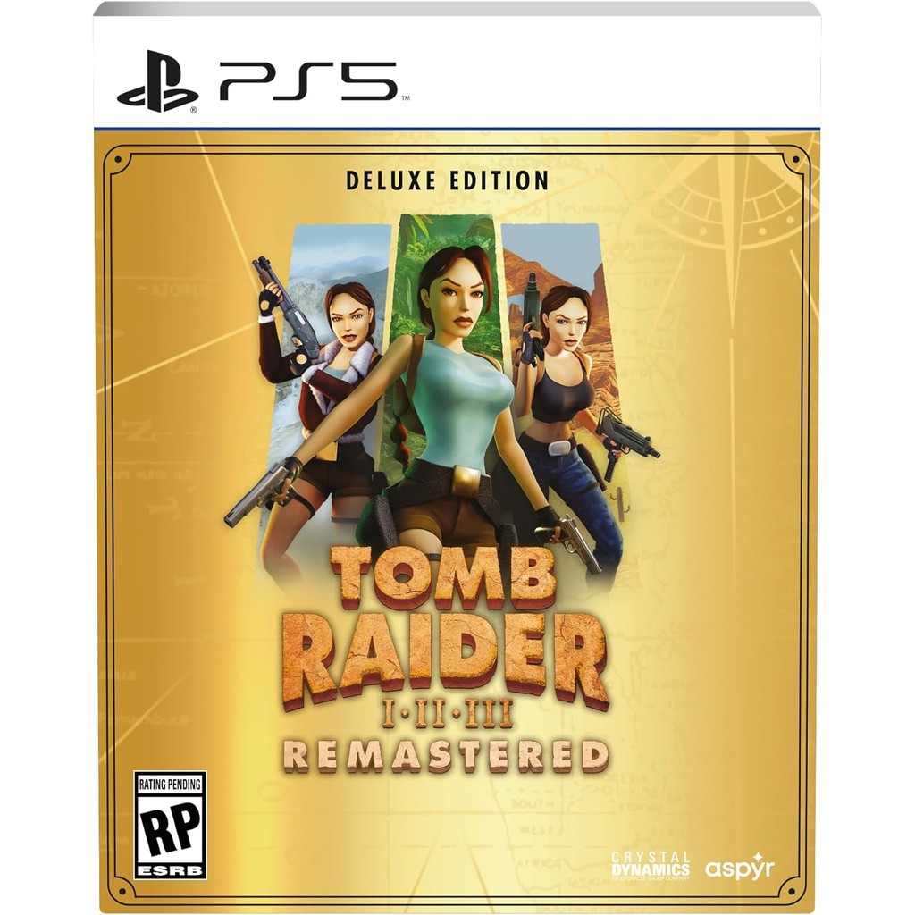 Tomb Raider I-III Remastered Starring Lara Croft Deluxe Edition PS5 Midia Fisica - Gaming & Consoles