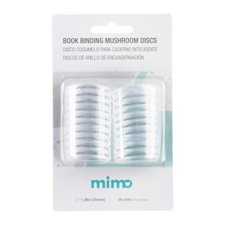 Disco Cogumelo para Caderno Inteligente Transparente Mimo - 35 mm - 20 Unids em Oferta na Shopee