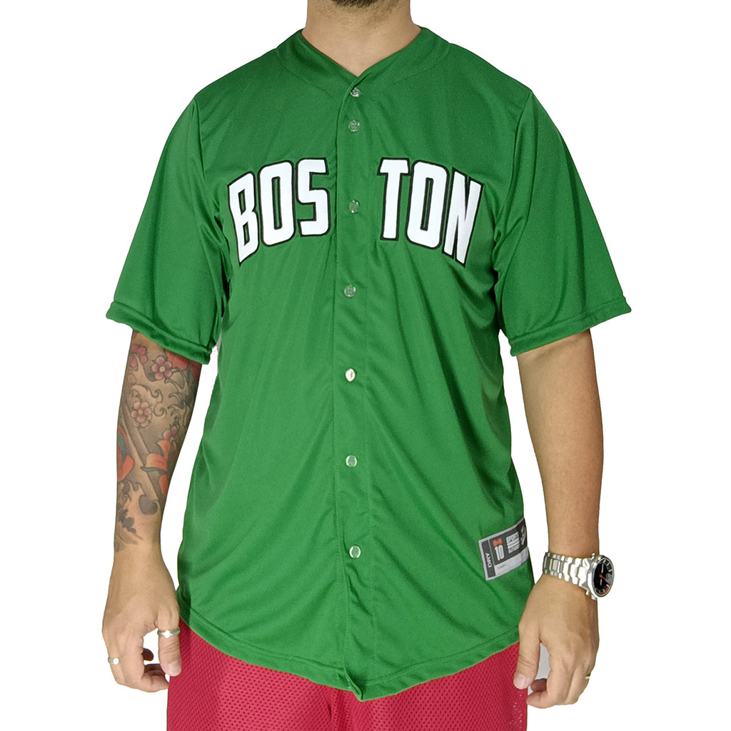 Camisa Baseball M10 Boston Verde