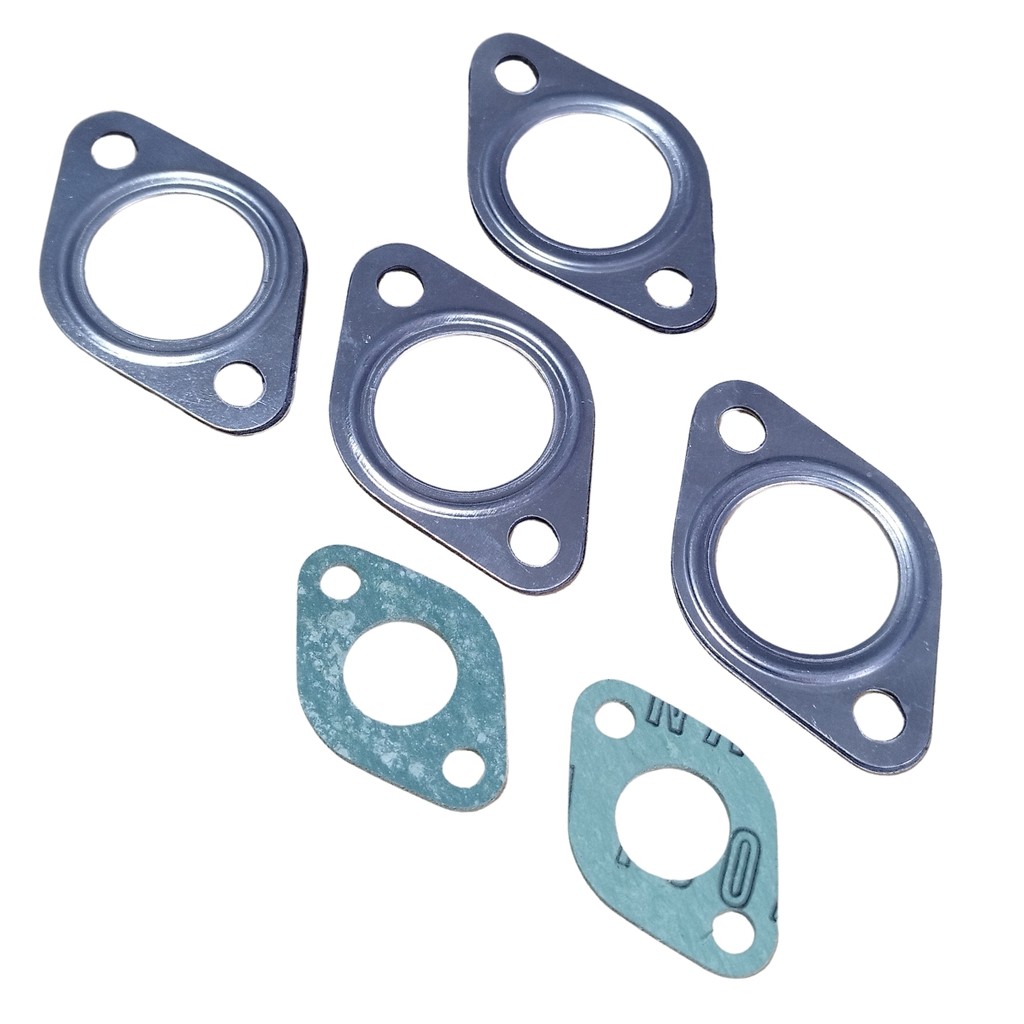 KIT Junta de Saídas do Escapamento Volkswagen a Ar 1300 1500 1600 Fusca Brasilia Kombi Variant