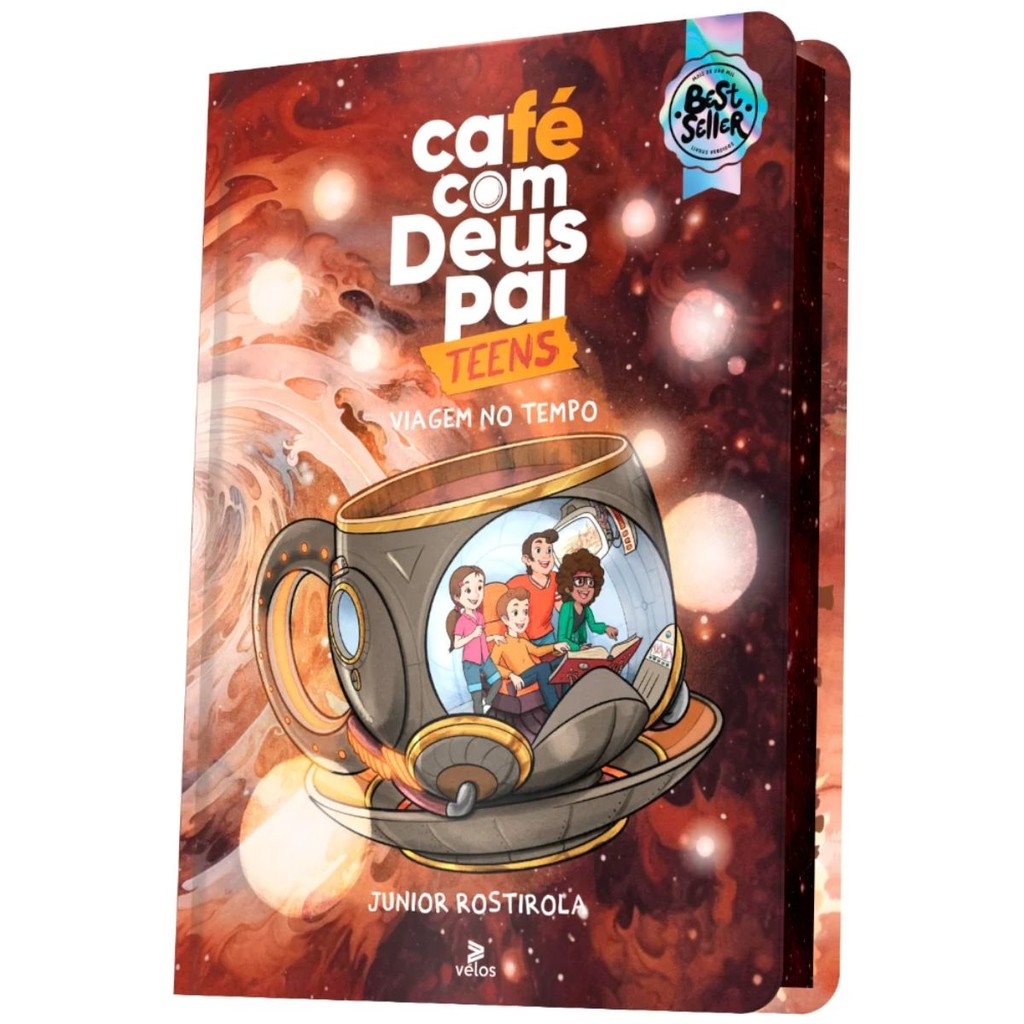 Café com Deus Pai Teens 2025 | Viagem no Tempo | Capa Dura | Junior Rostirola em Oferta na Shopee