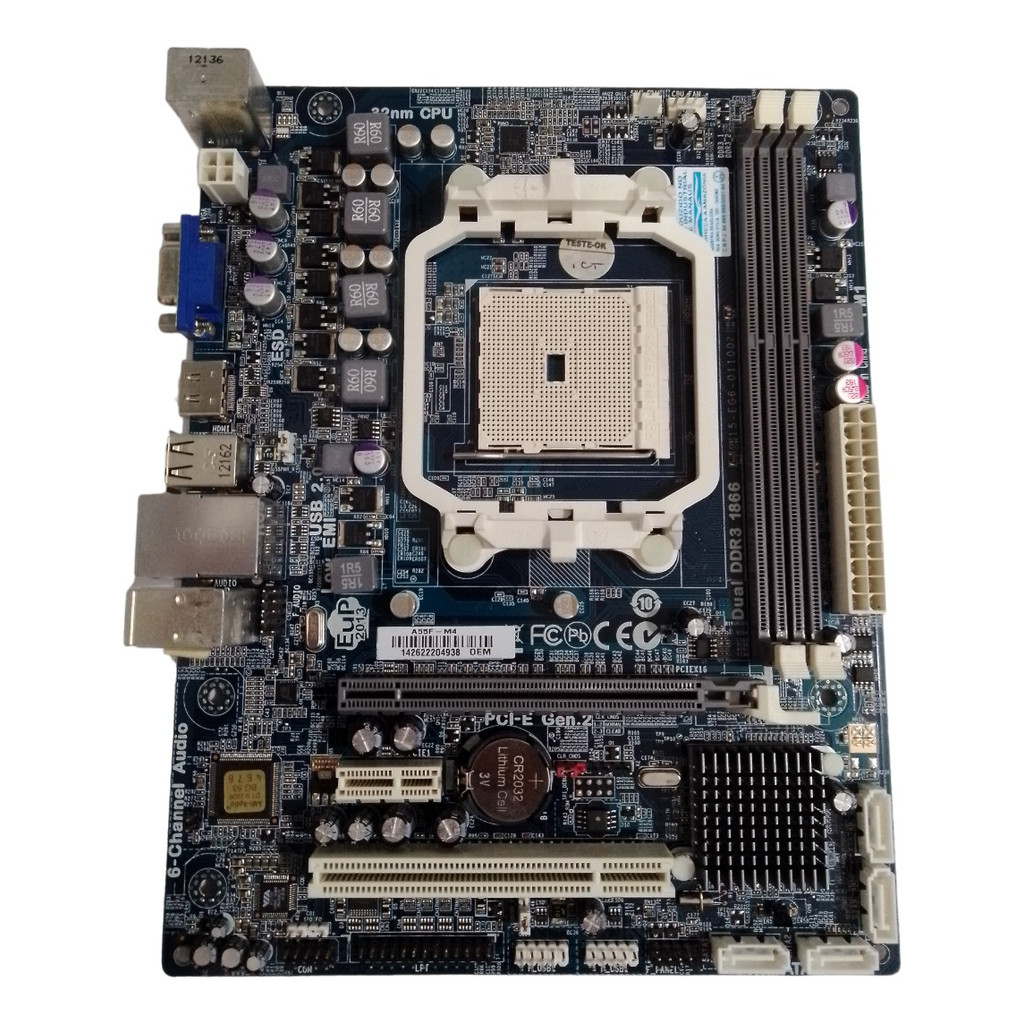Placa Mae Amd A55f-m4 Socket Fm1 Ecs A55f-m4 V-2.0