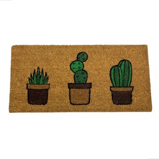 Tapete Timberflex Cactus Capacho Entrada Predio Porta 30x60 em Oferta na Shopee