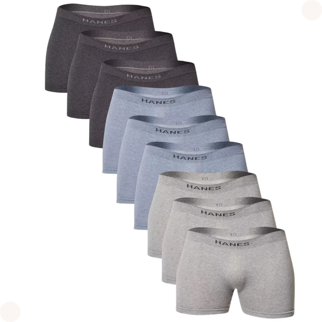 Kit 10 Cuecas Boxer Zorba Hanes Algodao Originals Respirável Sortido Homem Confortável Adulto Trabalho Esporte
