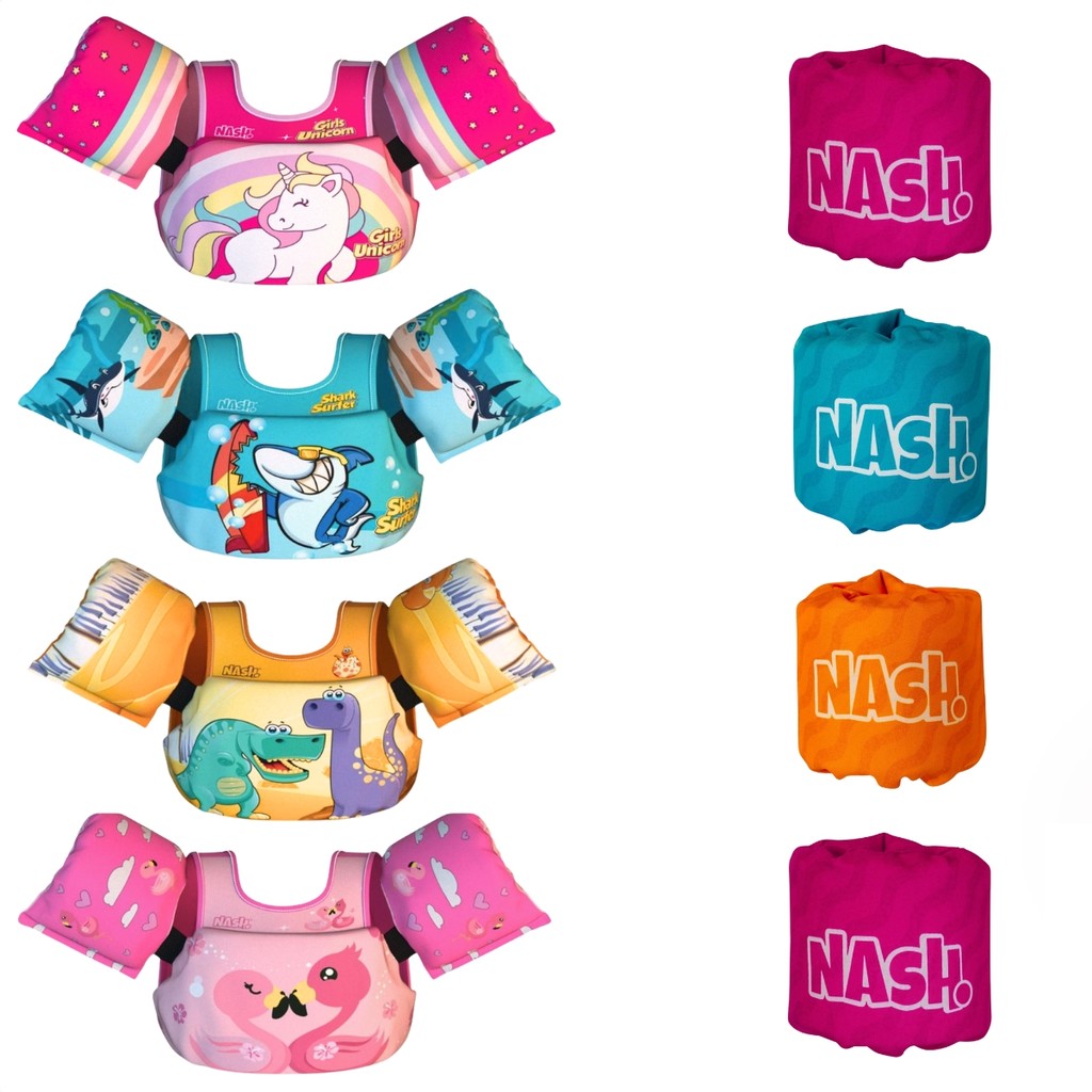 Kit Boía Auxiliar com Colete Salva Vidas Infantil 25 kg Personagens em Oferta na Shopee