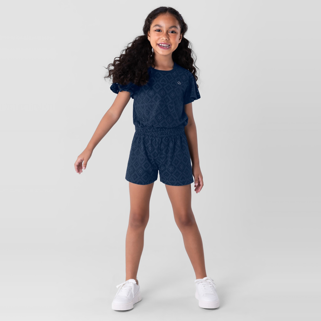 Conjunto infantil menina em malha Brandili - Baby & Kids Fashion