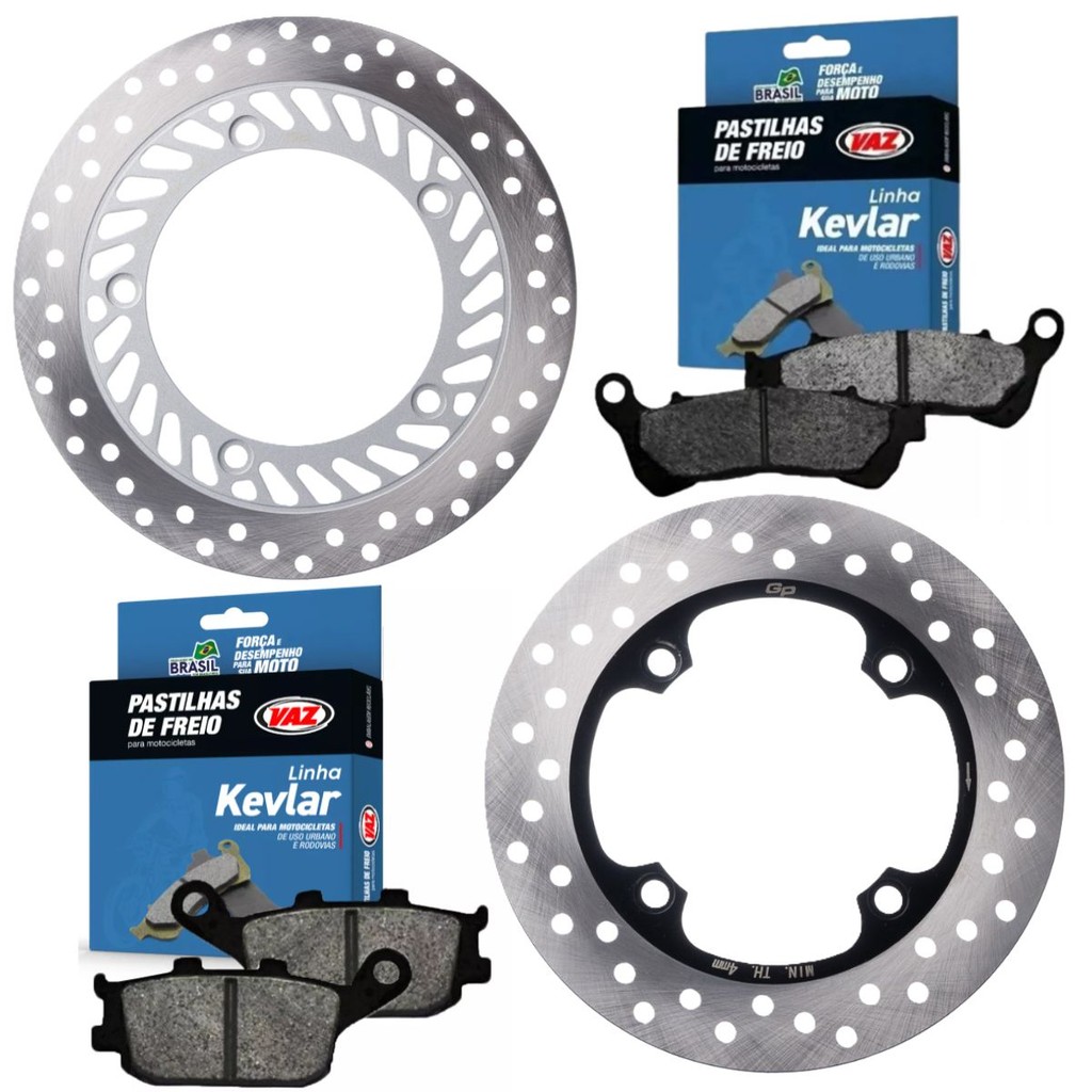 Discos de Freio Cb 300r Abs 2009-2015 + Pastilha Vaz em Oferta na Shopee