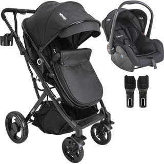 Carrinho de Bebe Kiddo Vox II Travel System Bebe Conforto Preto em Oferta na Shopee