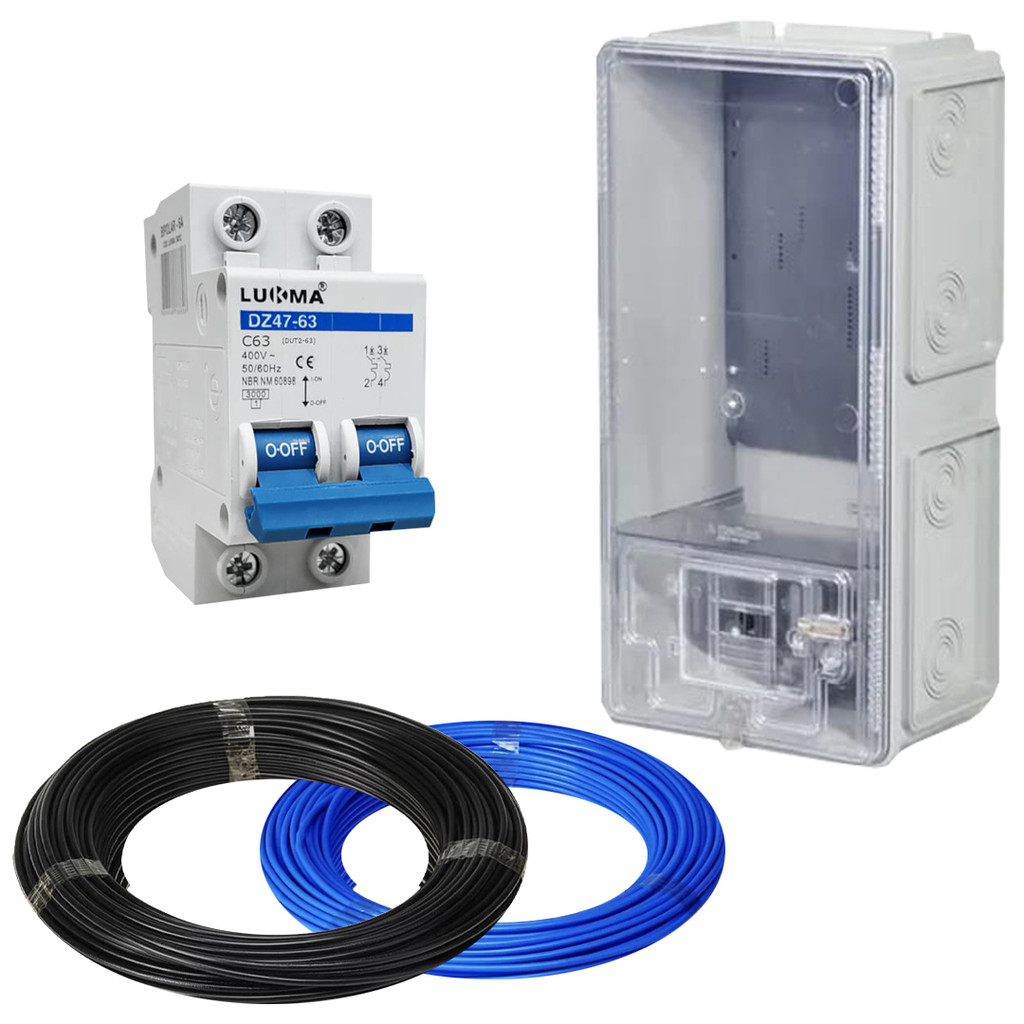 KIT CAIXA DE LUZ PARA 1 MEDIDOR BIFÁSICO PADRÃO ELEKTRO